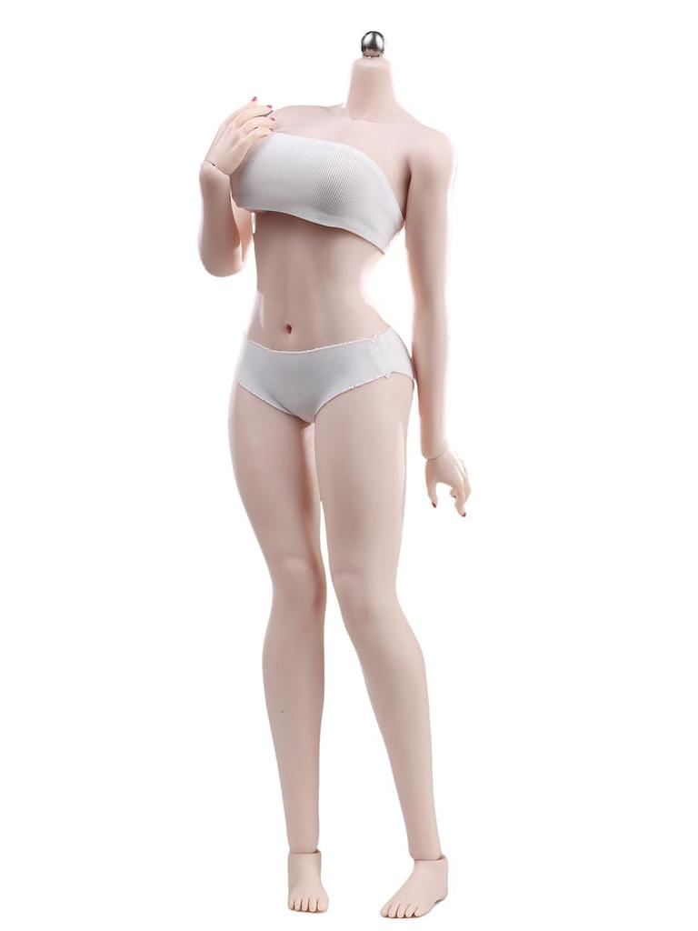 HiPlay JIAOUDOLL 1/6 Scale Figure, Super Flexible Female Body, Large Bust, Western-Style, Ver. 3.0, Highly Durable and Articulated (White Skin)