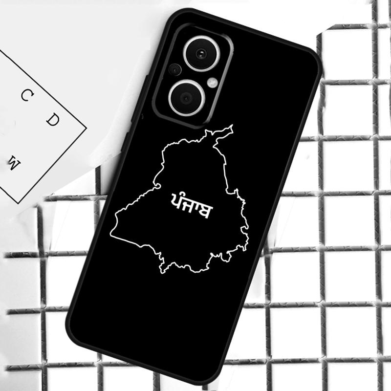 Punjab Map Phone Case For OPPO Reno 7 8 Lite 8T 10 11 12 13 14 Pro 14F OPPO Find X9 X8 X6 X5 Pro Cover