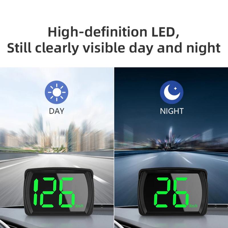 Car Speedometer HUD Head-Up Display Digital Speed Meter Vehicles Truck Windshield Projector Auto Electronics Accessories