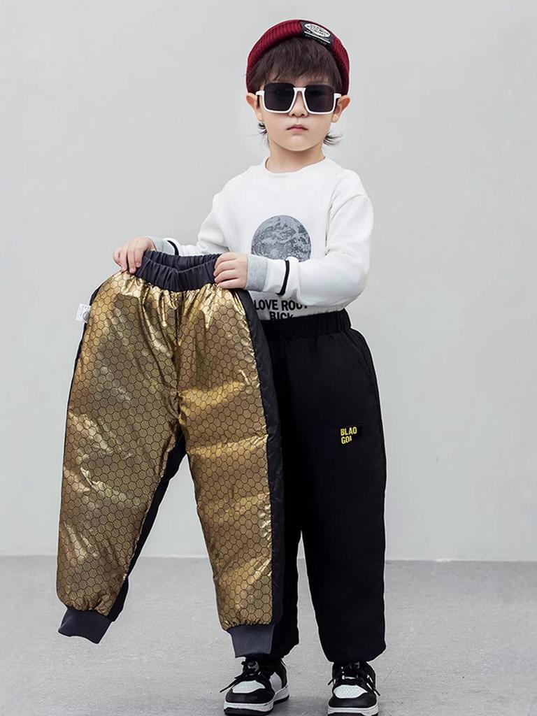 Children's Winter Down Pants - Thick, Warm, Fashionable Outerwear for Boys and Girls, Available In Small, Medium, Large Sizes