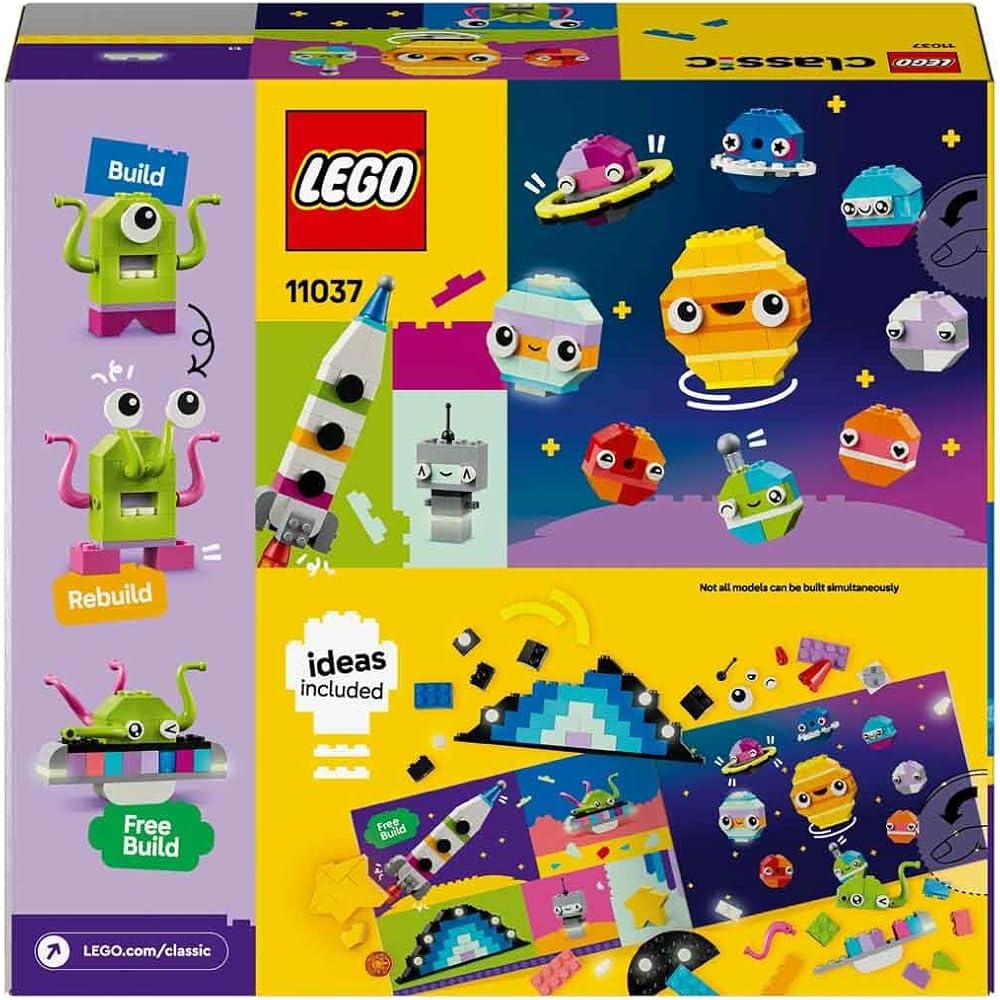LEGO Classic Star Building Toy Set 11037 Educational Blocks for Boys and Girls Ages 5-8