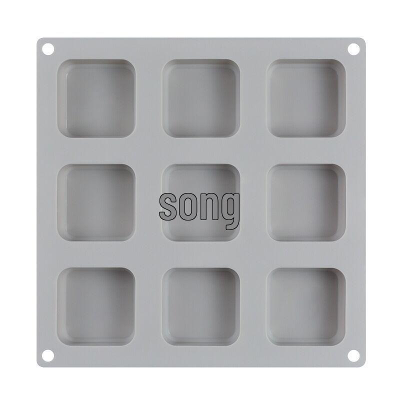 

Nine-Hole Square Silicone Mold for Cake, Soap, or Resin Crafting