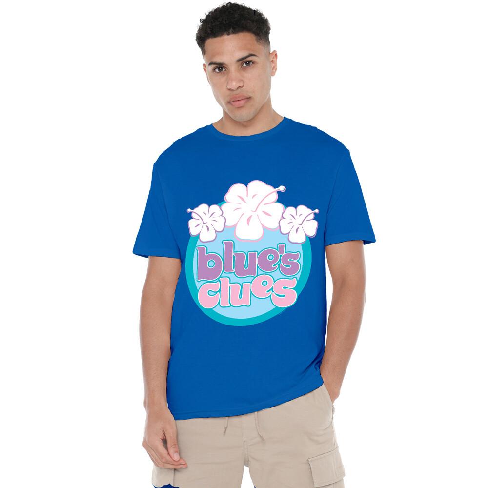 Blues Clues (Classic) Hawaiian Flowers T-Shirt S-2XL Royal Blue M