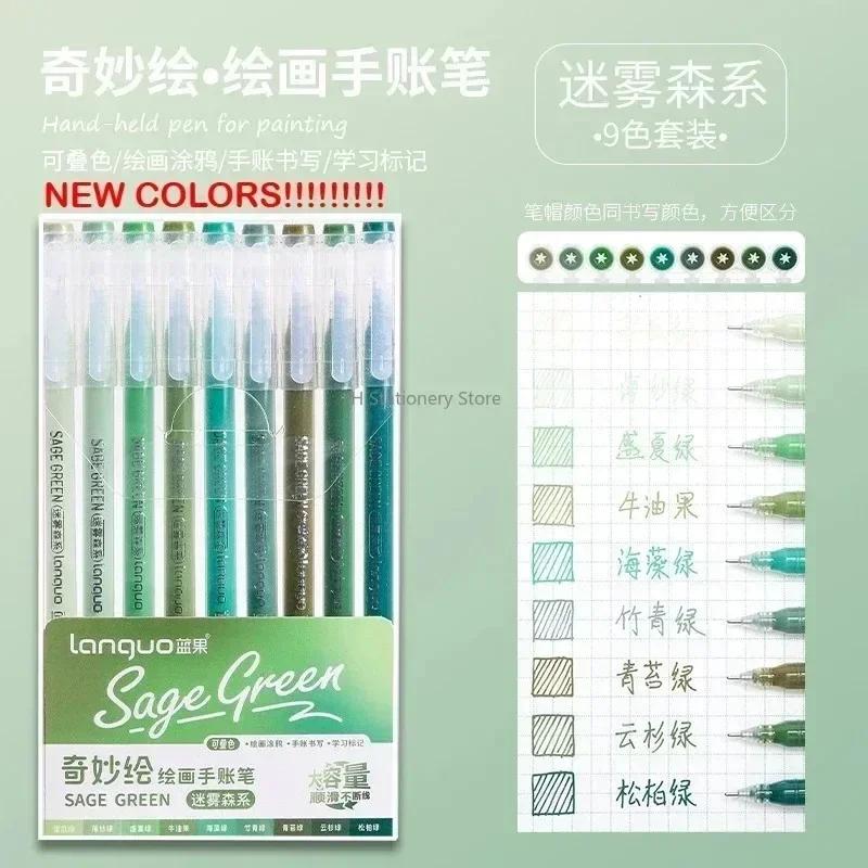 LANGUO 90/6 Colors Stereoscopic Press Effect Painting Pen Multi-Color Acrylic Gel Pen Drawing Marker Stationery School Supplies