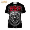 Nuova T-shirt 3D Slayer Torrent Metal Band per Moda Unisex Abbigliamento Uomo T-shirt Oversize Gotica Oscura Teschio Fantasma Top
