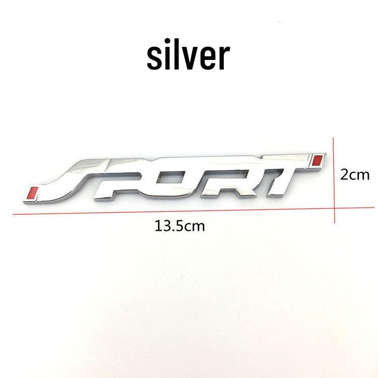 Metal Sport Emblem Rear Car Sticker for Modified Cars