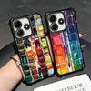 Watercolors Set Paint Palette Soft Phone Case For Xiaomi Redmi Note 14 15 Pro Plus 13 12 11S 11T 5G 10 9S 9 Plating Anti-Fall Fu
