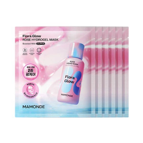 Mamonde Flora Glow Rose Hydrogel Mask Radiance & Deep Hydration Care 6 Sheets