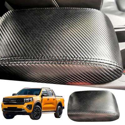 For Ford Ranger 2024-2024 PU Leather Car Armrest Cover Cap Accessories Interior Lid Console Car Protector Latch Center Trim U9Q4