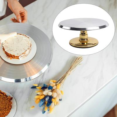 Cake Decorating Turntable, Portable, Versatile, Non-Slip, Cupcake Tool, Ideal for Hotels