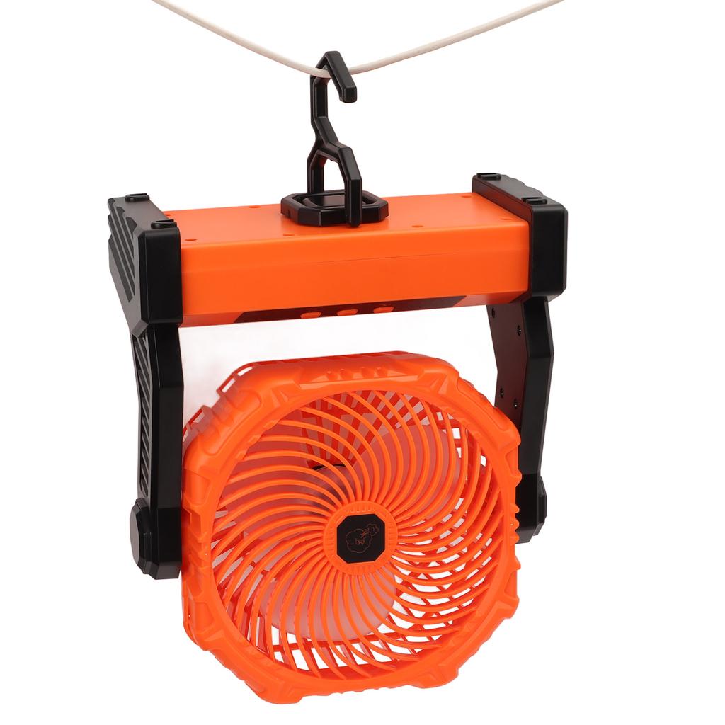 Camping Fan 3 Speed Mode 3 Blades USB Charging 10000mAh 270 Degrees Pivot Tent Fan for Camping Picnic Travel