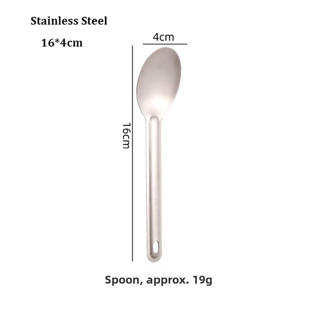 

Титановий сплав/Нержавіюча сталь Кемпінгові Пікнікові Столові Прибори Ложка Багаторазова Ультралегка Ложка Вилка 1