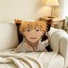Anime C-Chainsaw Man Denji Pillow Case Square Double-Sided Sofa Cushion Cover Bedroom Bedside Pillow