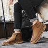 Herren Stiefeletten Plüschschuhe Freizeitschuhe Herbst und Winter Übergröße 39-46