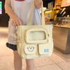 Student Large Capacity Crossbody Bag Color Block Girl Shoulder Bag Book Bag Handbag