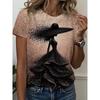 3D Printed Women's Short-sleeve T-shirt, Plus-size Women's Clothing, Fashionable and Versatile, Casual, Everyday Wear