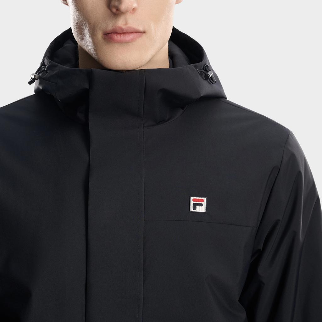 FILA Heritage Classic Simple Casual Comfortable Warm Hooded Cotton Jacket Men jackets F11M618905F-NV