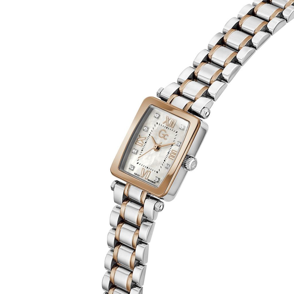 [Gc] Silver Rose Gold Plaza Mini (Z71001L1) Women's Watch