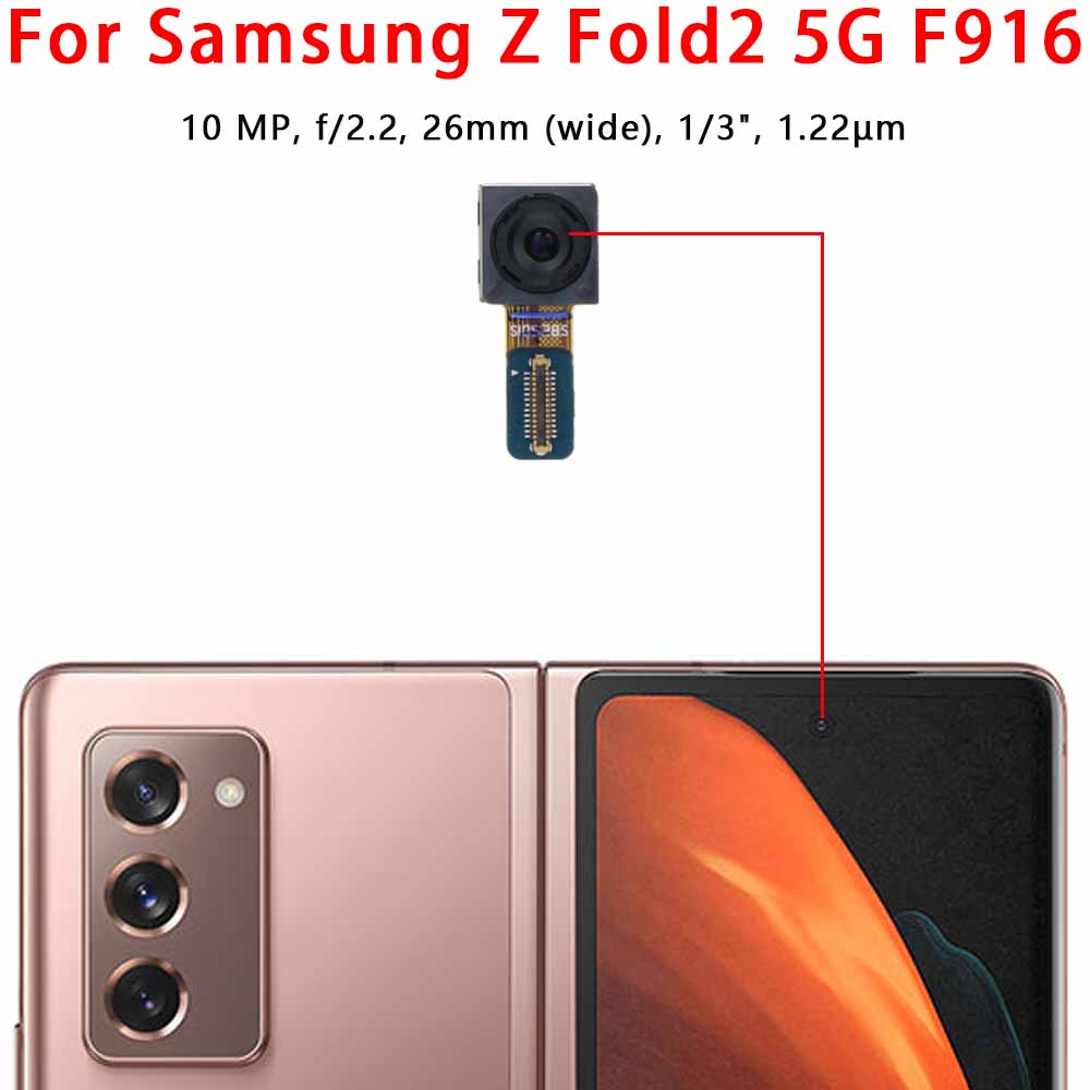 Selfie Camera For Samsung Galaxy Z Fold2 Fold3 Fold4 Fold5 Fold6 5G F916 F926 Frontal Front Camera Module Facing Spare Parts