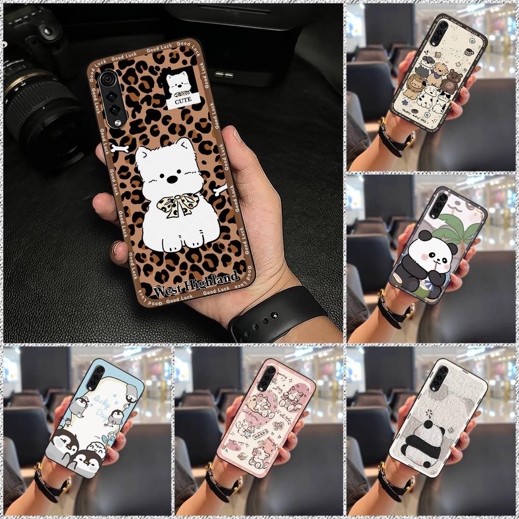 Soft case Full wrap Phone Case For LG Velvet 4G/5G Graffiti Phone Pouch TPU Animals Durable Silicone Fashion Design Cute