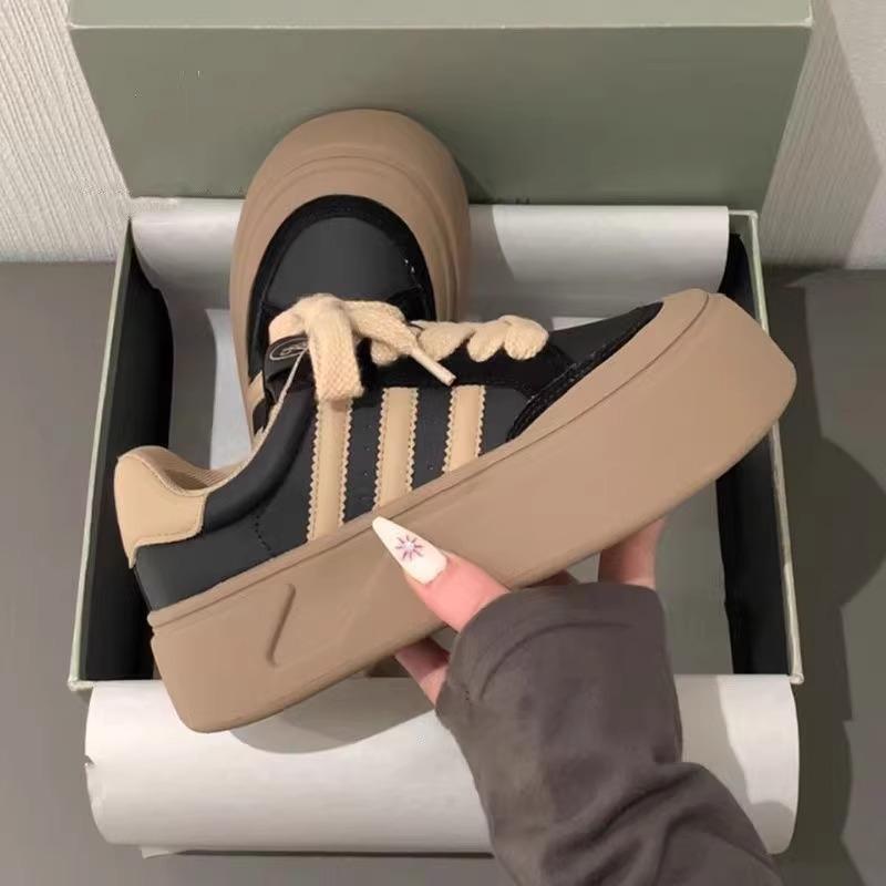 Retro silné podrážky ležérní tenisky dámské zimní nové studentské všestranné morální tréninkové boty niche originální tenisky