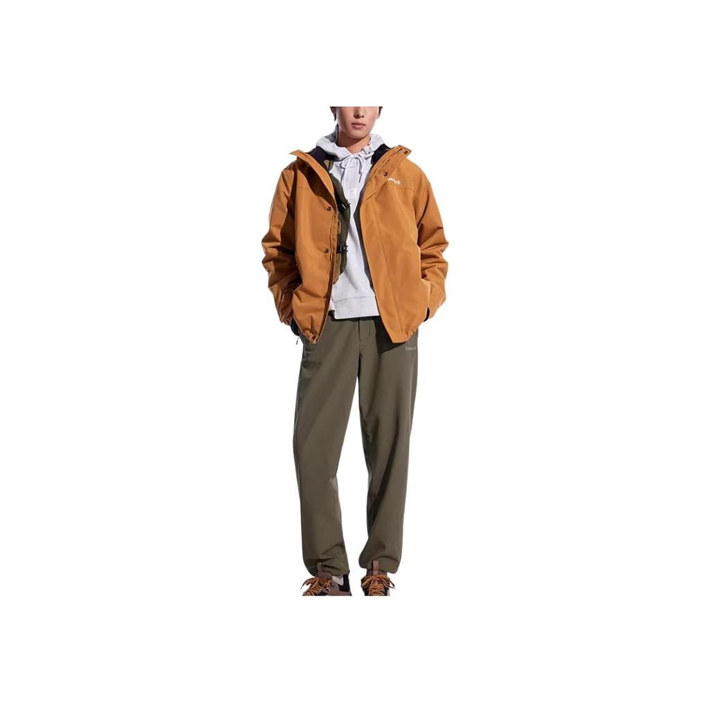 Timberland Urban Outdoor Solid Color Fashion Casual Versatile Hooded Fleece Liner Waterproof Breathable Jacket Men Jacket Wheat A41S1-P47