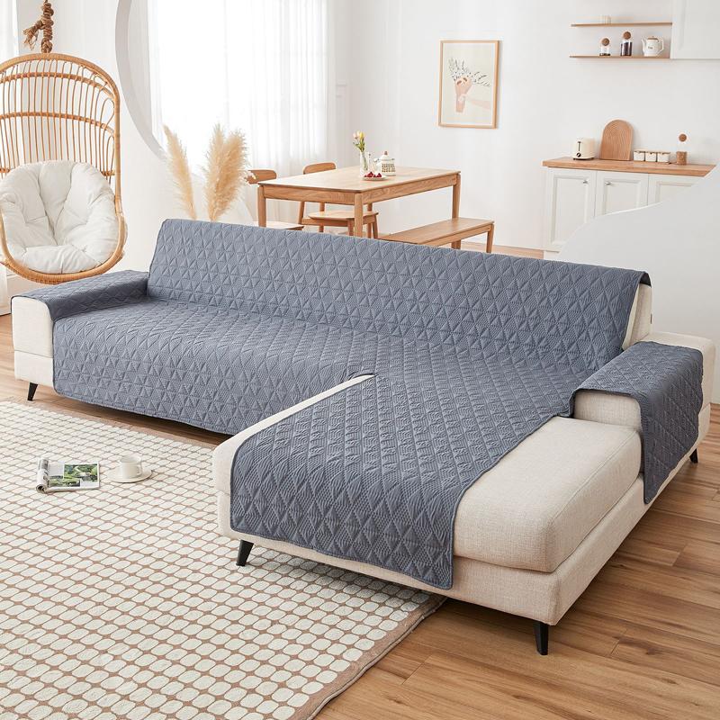 Wasserdichte L-förmige Sofabezüge für das Wohnzimmer Einteilige Überwürfe Rechte Linke Ecke Sofabezüge Möbel Schutzpolster für Sofa 200x270cm