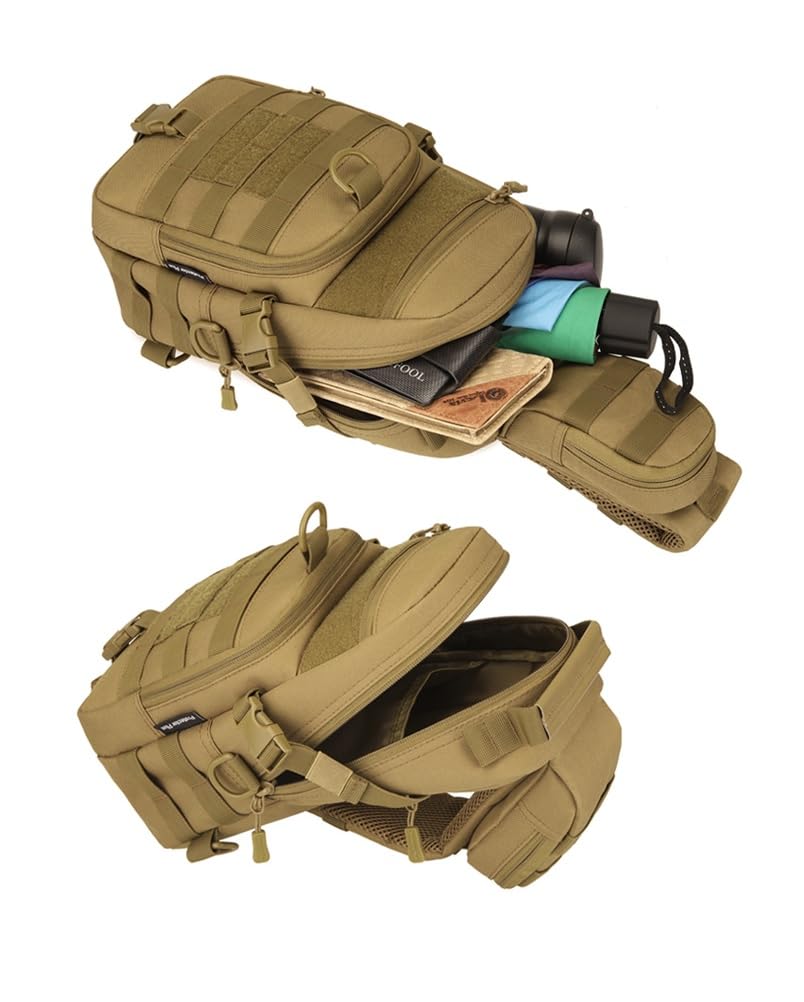 PHOENIX IKKI Tactical Outdoor Crossbody Sports Gray Bag, Ambidextrous, One-Shoulder Bag, Bag,