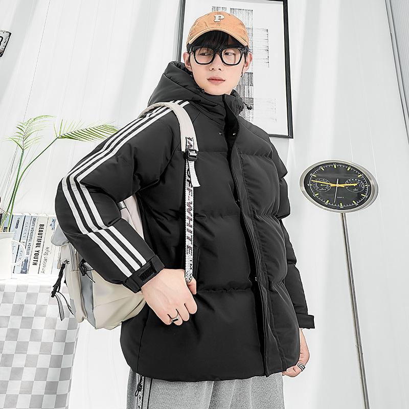 

Парная куртка с хлопковой подкладкой, мужская зимняя утепленная куртка с капюшоном, корейский стиль, свободные крои, модная брендовая куртка из хлопка 4XL