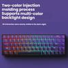 K61 Compact RGB Mechanical Keyboard - 61-Key Portable for Laptop & Office Gaming with Blue, Brown, Red Switch Options