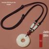 Collana Pendente Unisex Pixiu in Giada Antica - Accessorio Versatile di Alta Gamma Retro per Catena di Maglione