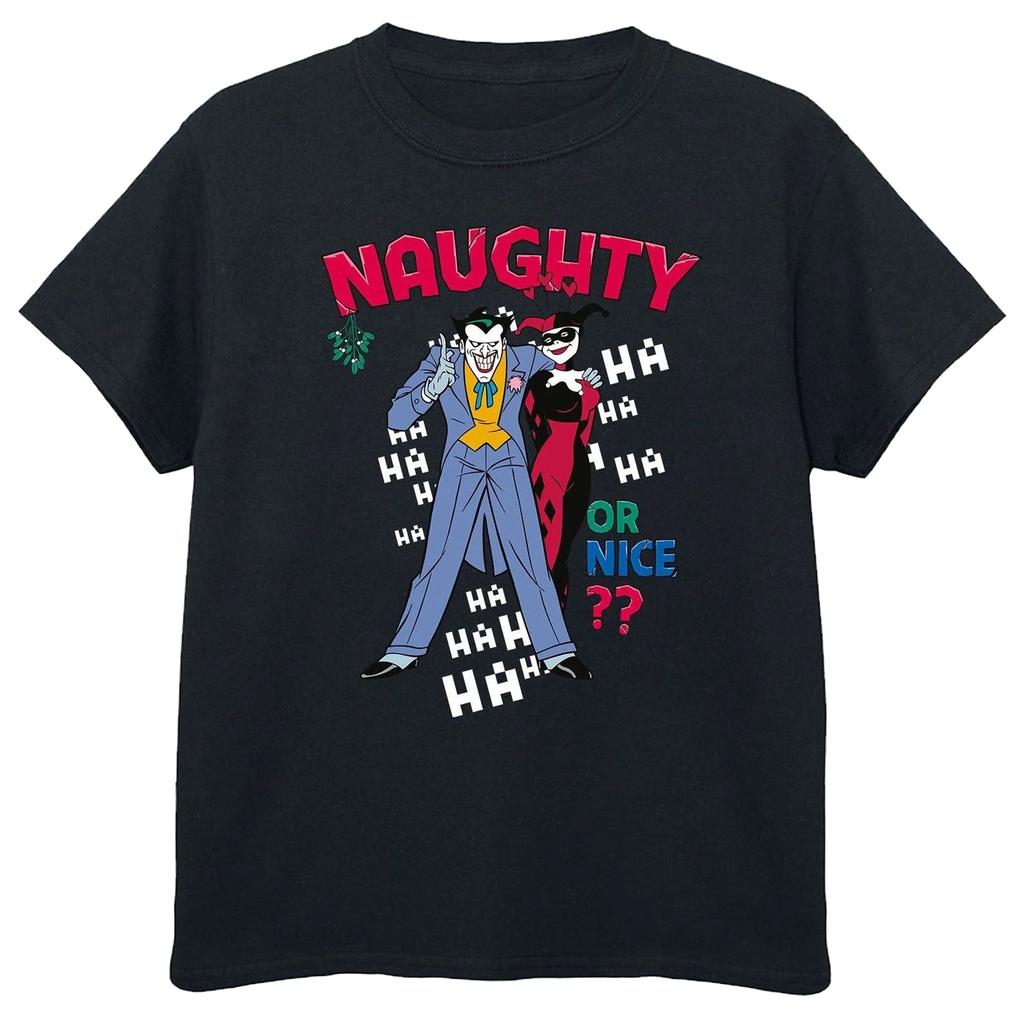 Batman Boys Naughty Or Nice The Joker Cotton T-Shirt