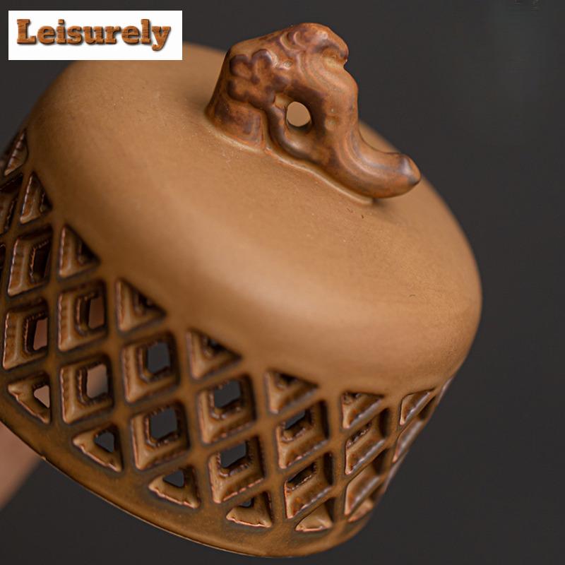 Hollow Antique Zen Three Legged Incense Holder Zen Garden Incense Burners Consecrate Smell Distributor Censer Home Decoration