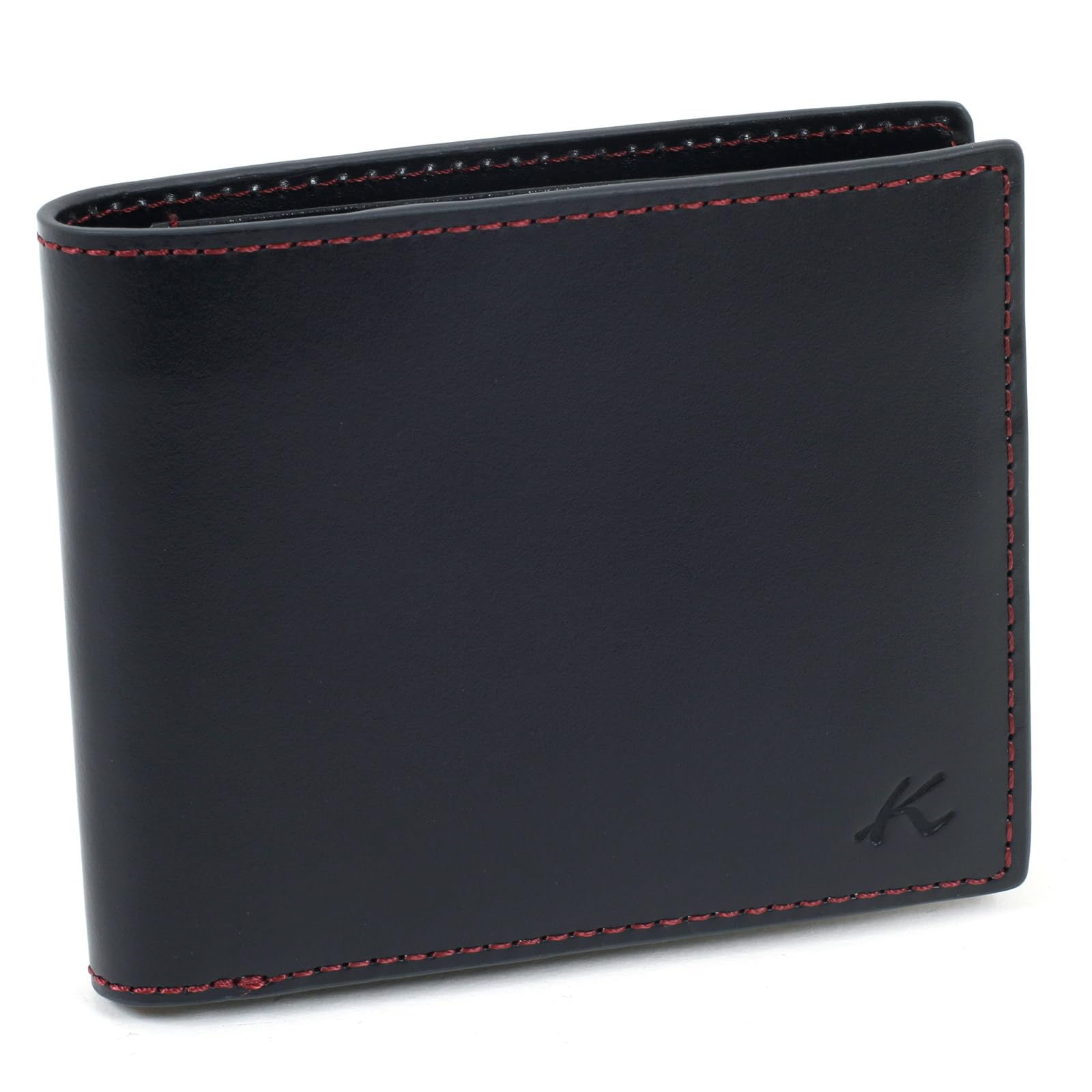 

Tanned Leather Bifold Wallet ZH0481 Dark Stitch 10711 [Kitamura] (Billfold) Blue/Wine [Navy]