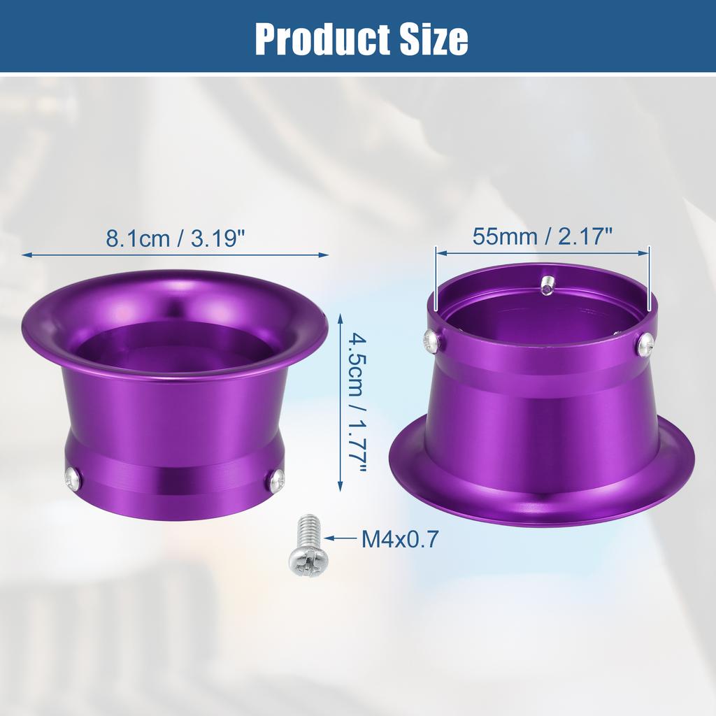 Motoforti 50mm Velocity Stack Motorcycle Carburetor Air Filters Carb Funnel Trumpet for Honda for Yamaha for Kawasaki