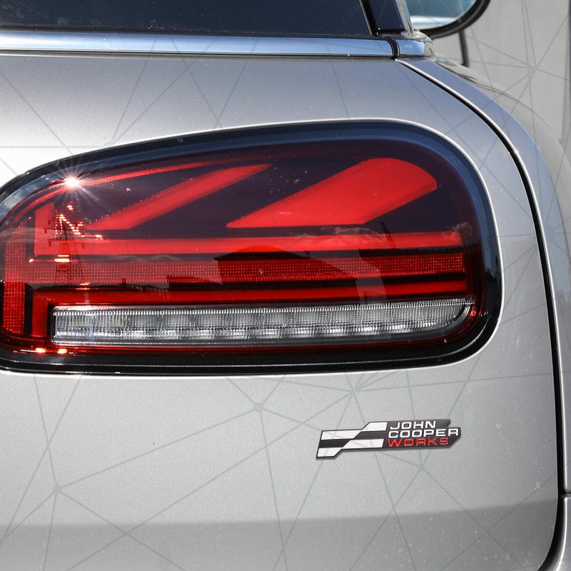3D Auto Metal 2025 JCW Grille Badge Car Rear Trunk Emblem Sticker Decor For Cooper S F66 F65 F67 Aceman Clubman U25 J01 J05