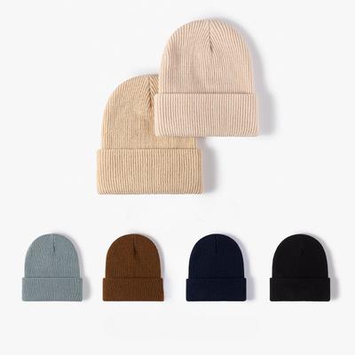 Megzta kepurė universali vyrams moterims rudenį žiemą šviesi plokštelinė žakardo šalta kepurė madinga šilta stora juoda megzta kepurė