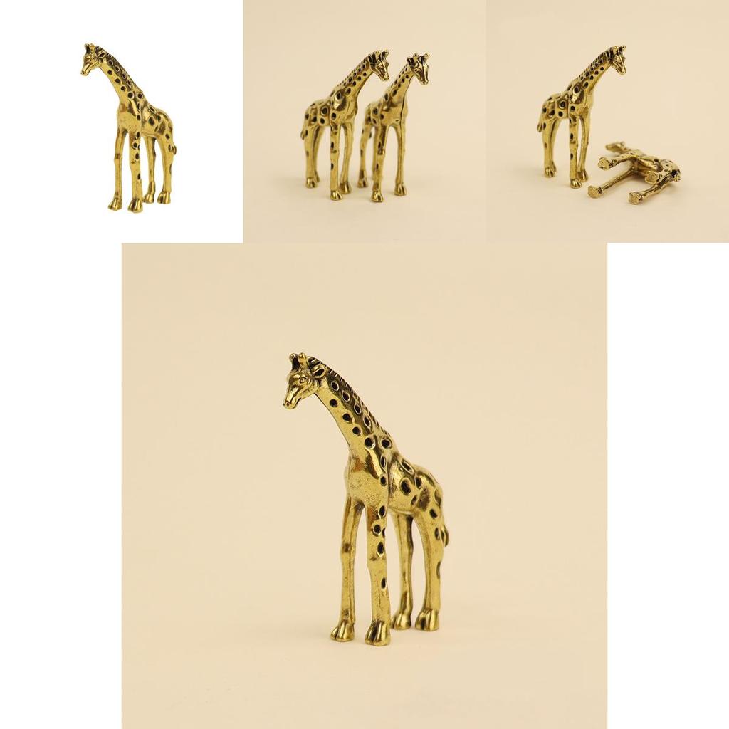 Copper Giraffe Figurine Decorative Accessory For Home Office Or Gift Giving
