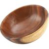 Yosoo Solid Wood Bowl, Acacia Wood Salad Soup Dining Bowl, Natural Hand-Made Classic Large Round, Kitchen Utensils (20 * 7 cm / 7.9 * 2.8 inch)