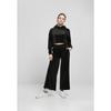 Sweatshirt à capuche femme Urban Classics cropped velvet oversized
