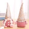 Pink Sequin Faceless Rudolph Christmas Window Ornament Doll