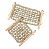 Breathable Bird Climbing Rope Ladder Hand Woven Foraging Mat Toy  Macaws Finches Parakeet Budgie