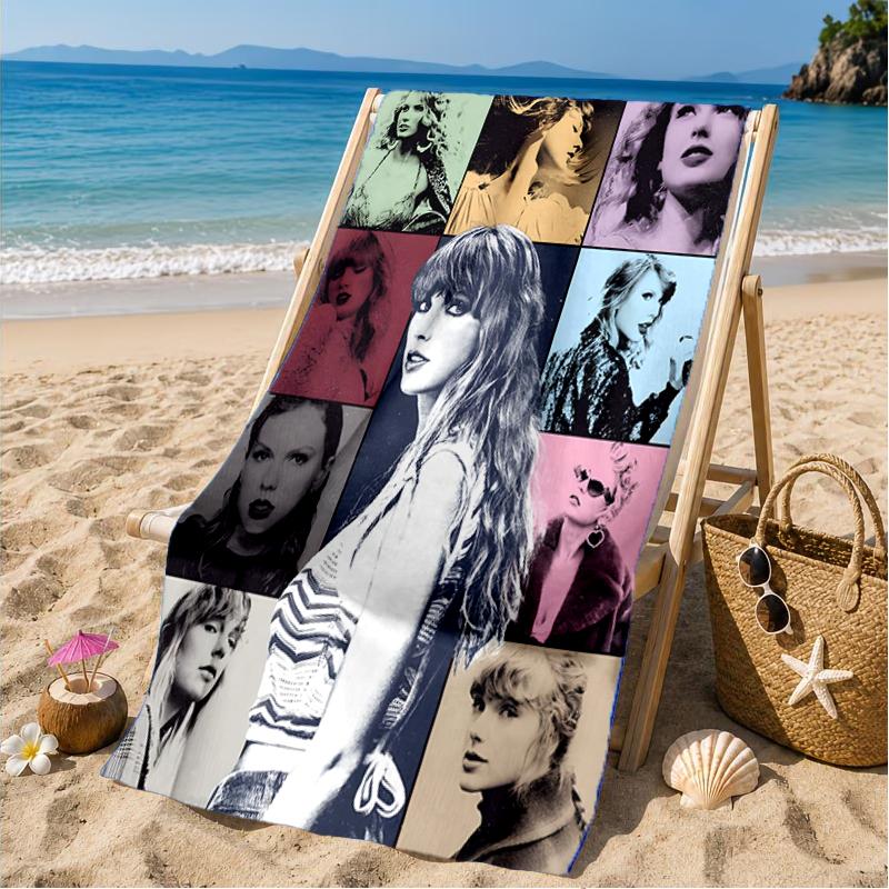 Taylor Music Beach Towel, Microfiber Beach Towel, Perfect For Pool, Beach, Travel, Home Decor Beach Party Fan Gifts