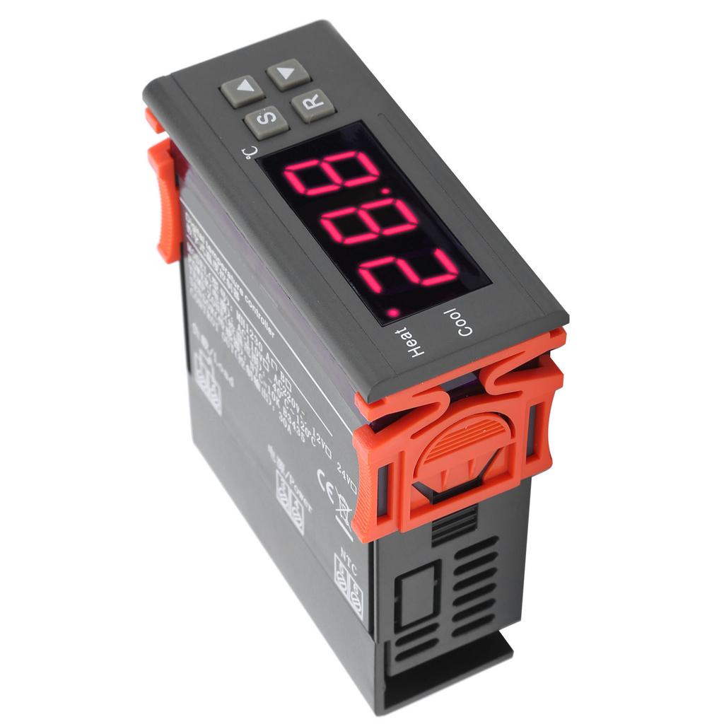 Elektronischer Digitalanzeige Thermostat Doppelausgang Temperaturregler für Fußbodenheizung AC200V