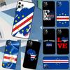 Kap Verde Flagge Wappen Handyhülle Für iPhone 16 15 14 Pro Max 11 12 Pro 13 Pro Max XS Max XR X Plus Rückseite