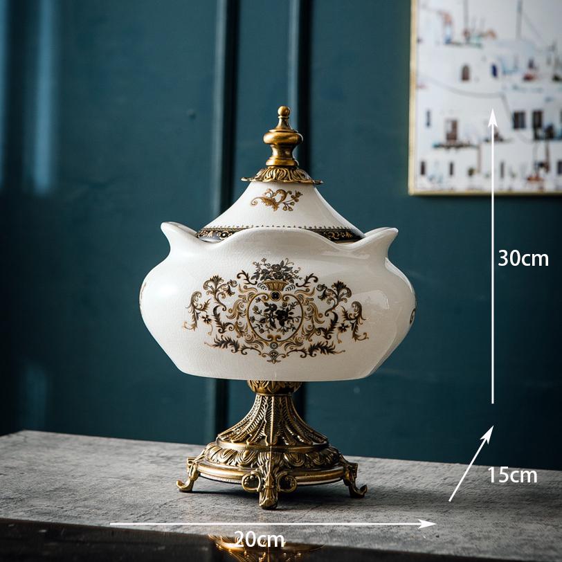 American Retro Ceramic Storage Jar Crafts, European General Jar Ornaments