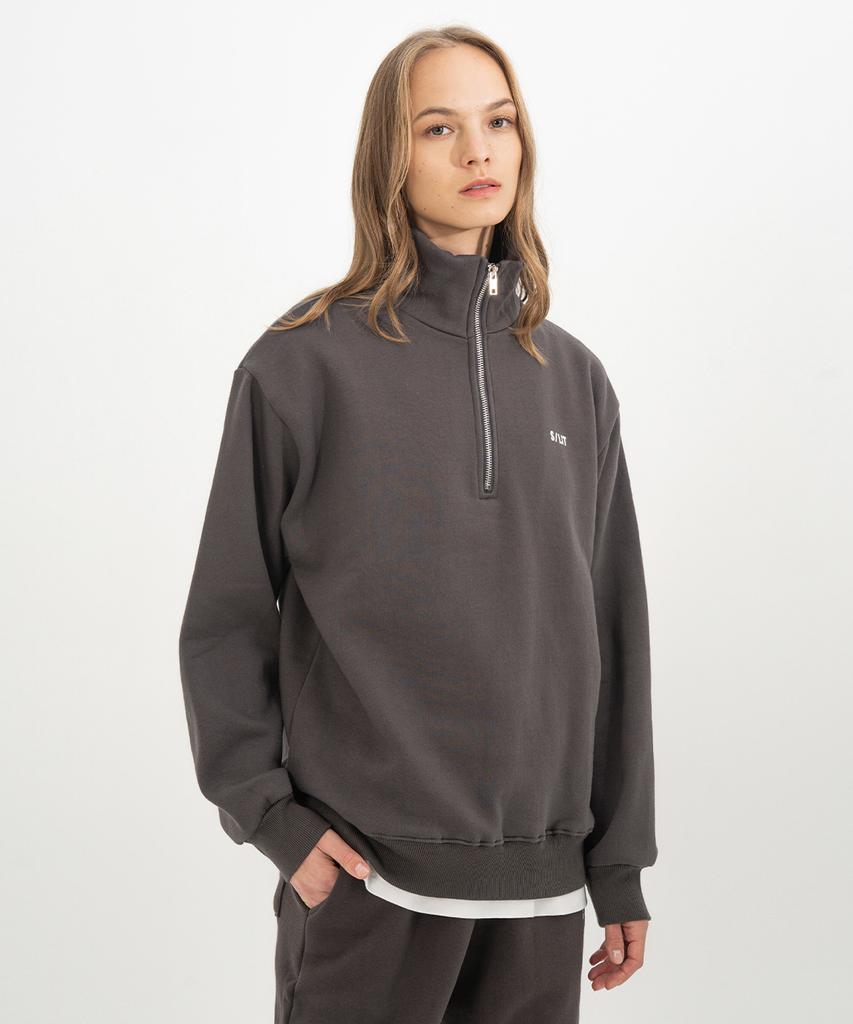 Eseulisseutyudio Steady Sweat Half-Zip Charcoal