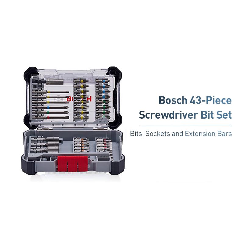 Bosch Screwdriver Bits Kit 43-Piece Screwdriver Bit Set
