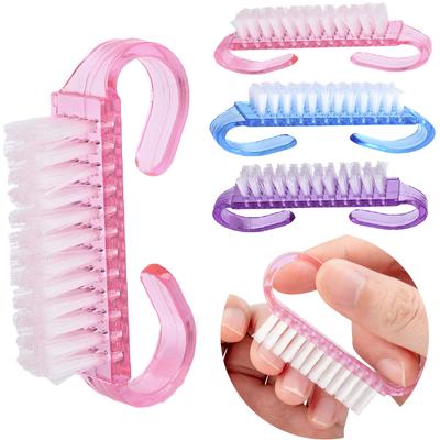 1/3 Stück Acryl-Nagelbürste, Farbe, Nail Art, Maniküre, Pediküre, weich, Staub entfernen, Kunststoff-Reinigung, Nagelbürsten, Feilen-Werkzeug-Set