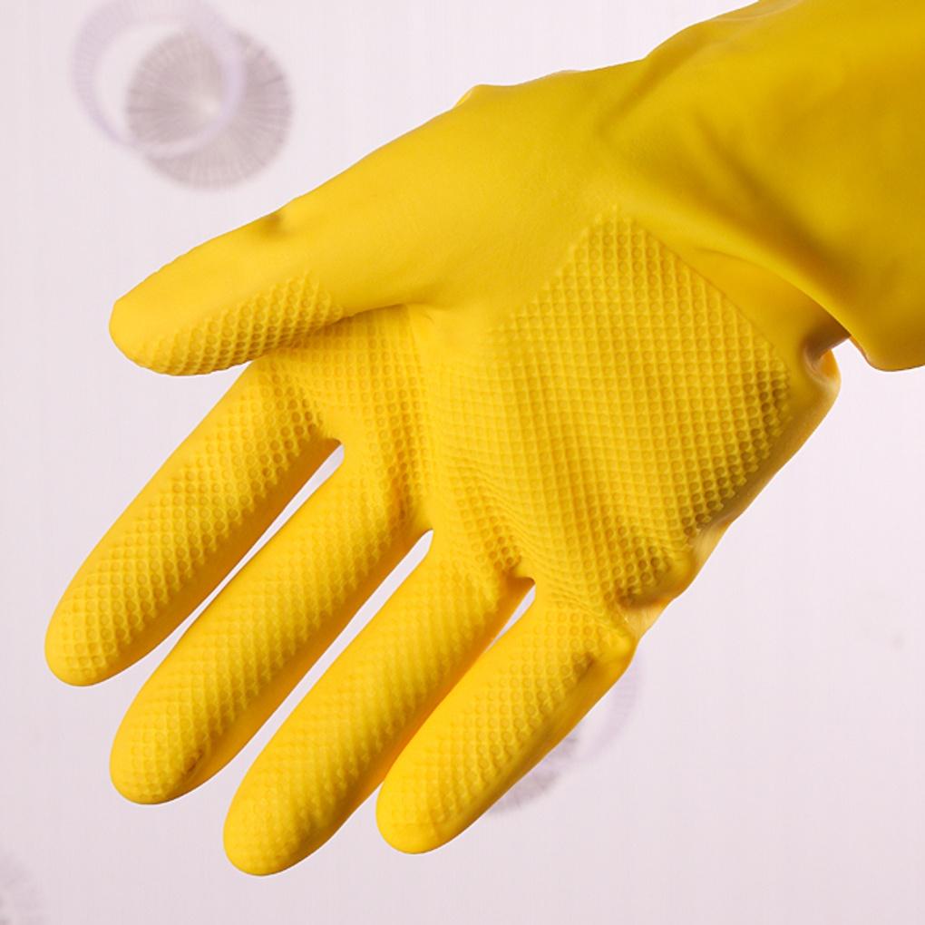 10p Lotte E-Life Mini Rubber Gloves Yellow (Large)